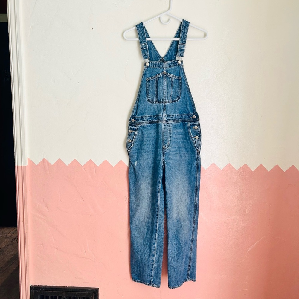 Blue Denim Overalls Size 4